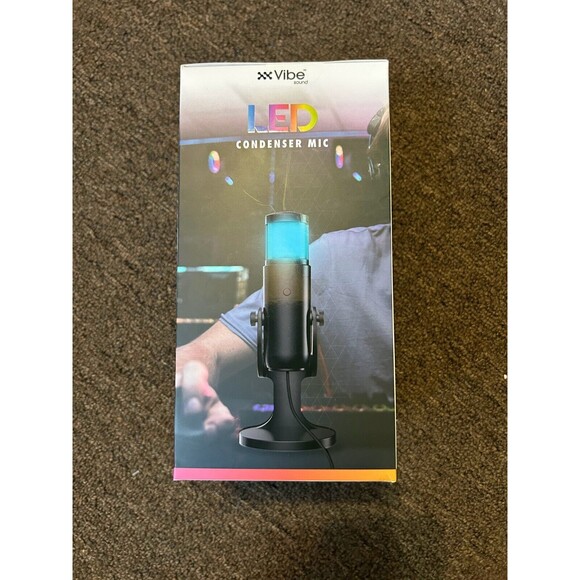 Gaming Rgb Microphone Condenser Mic High Definition Usb 3.5mm Brand New - Picture 2 of 5